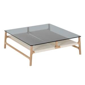 Gazzda Fawn coffee tafel 90x90 whitewash smoked grey