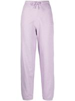 GANNI pantalon de jogging fuselé en coton biologique - Violet