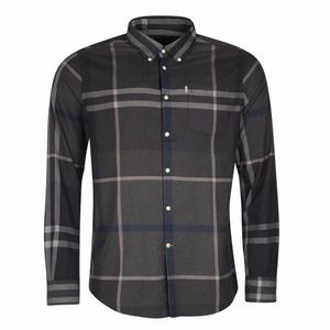 Herenshirt Dunoon tailored fit Graphite