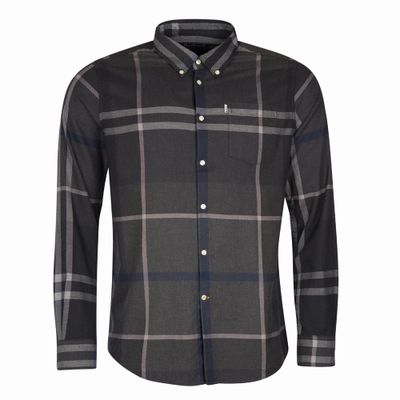 Herenshirt Dunoon tailored fit Graphite