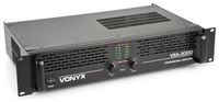 Vonyx VXA-3000 PA versterker 2x 1500W met Brugschakeling