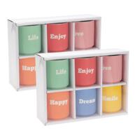 Excellent Houseware Koffiemokken - 12x stuks - 180 ml - mix kleuren - porselein - espresso glazen