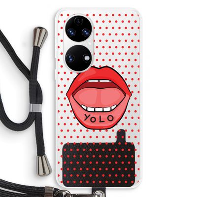 Yolo Denise: Huawei P50 Transparant Hoesje met koord