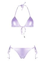 The Attico bikini à bonnets triangles - Violet