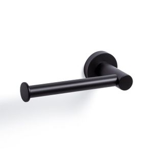 Ozean Eternal Toiletrolhouder - zonder klep - rond - mat zwart SW209323