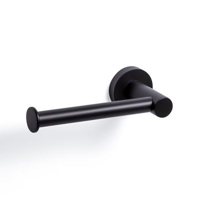 Ozean Eternal Toiletrolhouder - zonder klep - rond - mat zwart SW209323