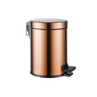 Fortifura Calvi pedaalemmer - 5 liter - rond - Geborsteld koper PVD (Koper) SW1111581 Fortifura Calvi pedaalemmer - 5 liter - rond - Geborsteld koper PVD (Koper) SW1111581