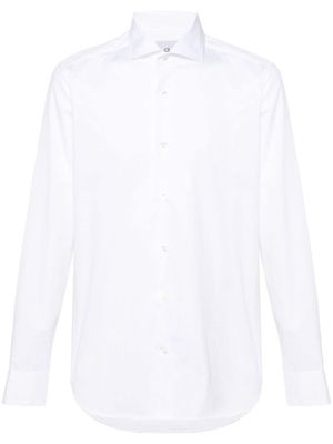 D4.0 chemise en coton à design uni - Blanc