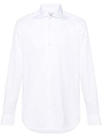 D4.0 chemise en coton à design uni - Blanc