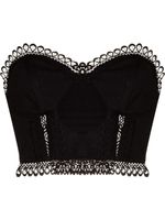 Charo Ruiz Ibiza haut bustier Lys - Noir