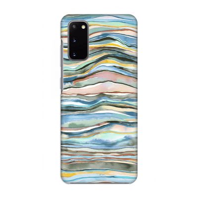 Watercolor Agate: Volledig geprint Samsung Galaxy S20 Hoesje