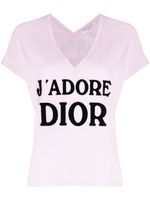 Christian Dior Pre-Owned t-shirt J'Adore Dior à col v (2003) - Rose - thumbnail