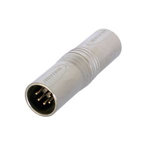 Neutrik NA5MM kabeladapter/verloopstukje XLR (5-pin) Zilver