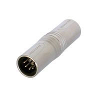 Neutrik NA5MM kabeladapter/verloopstukje XLR (5-pin) Zilver - thumbnail