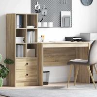 Bureau met lade 2 pcs Sonoma Eiken