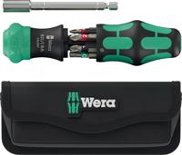 Wera kraftform kompakt 28 ra with bag, 6-piece bit set