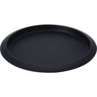 Dienblad / serveer of kaarsplateau - Dia 35 cm - metaal - zwart   -