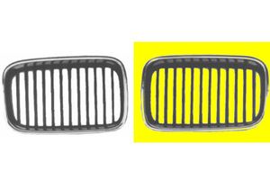 GRILL LINKS vanaf 10/'96 (breedte 22,5CM) 0640515