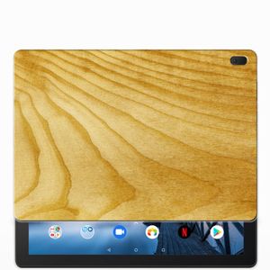 Lenovo Tab E10 Silicone Tablet Hoes Licht Hout