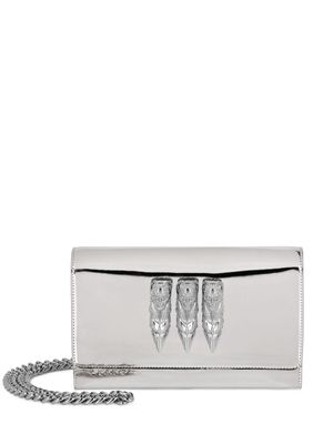 Philipp Plein pochette Mirror en cuir - Argent