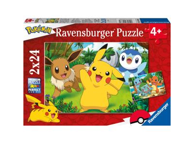 Ravensburger puzzel Pikachu en zijn vrienden 2x24 stukjes