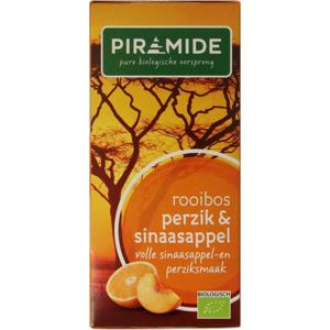 Piramide Rooibos perzik sinaasappel thee bio