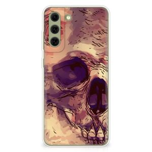 Silicone Back Case Samsung Galaxy S21FE Skullhead