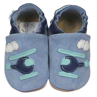 Hobea babyslofjes Hubschrauber hellblau-22-23