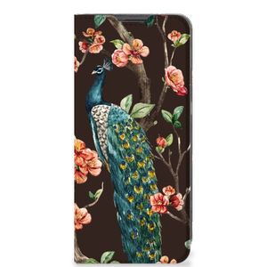 OnePlus 10 Pro Hoesje maken Pauw met Bloemen