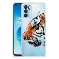 Hoesje maken OPPO Reno 6 5G Watercolor Tiger - thumbnail