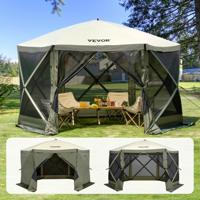 VEVOR tuintent opvouwbare paviljoen feesttent pop-up tent 8 personen 3,66x3,66x2,4m