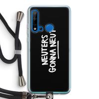 Neuters (zwart): Huawei P20 Lite (2019) Transparant Hoesje met koord