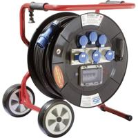 AS Schwabe 26204 Kabelhaspel 80.00 m Zwart CEE-stekker 16 A 3-polig