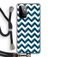 Onderbroken lijn: Samsung Galaxy A72 5G Transparant Hoesje met koord