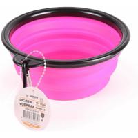 Benson Hondenvoerbak - drinkbak - D13 cm - opbouwbaar - roze - kattenvoerbak