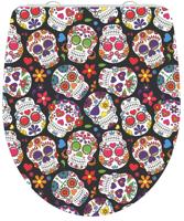 Schutte Duroplast High Gloss WC-bril CRAZY SKULL met soft-close en quick-release 82586