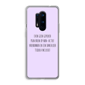 Tequila: OnePlus 8 Pro Transparant Hoesje