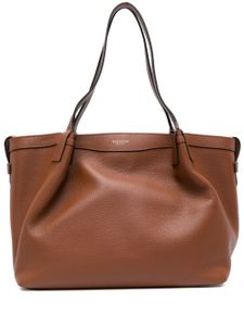 Serapian small Secret leather tote bag - Marron