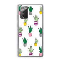 Sanseveria: Samsung Galaxy Note 20 / Note 20 5G Transparant Hoesje Sanseveria: Samsung Galaxy Note 20 / Note 20 5G Transparant Hoesje