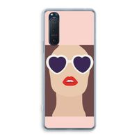 Red lips: Sony Xperia 5 II Transparant Hoesje