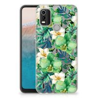 Nokia C21 Plus TPU Case Orchidee Groen - thumbnail