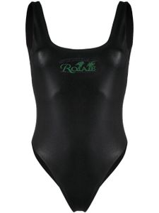 ROTATE BIRGER CHRISTENSEN maillot de bain à logo imprimé - Noir