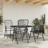 5-delige Tuinset metaalgaas antracietkleurig