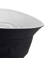 Beechfield CB686 Reversible Bucket Hat - Black/Light Grey - S/M