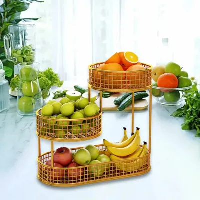 FruitElegance - Metalen Draadmand voor Fruit & Groenten
