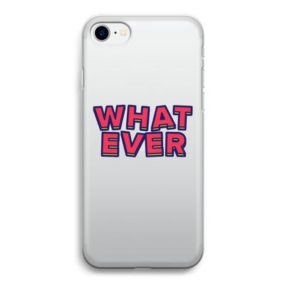 Whatever: iPhone SE 2020 Transparant Hoesje
