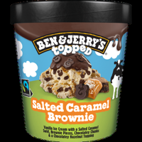 Ben & Jerry&apos;s IJs Topped Salted Caramel Brownie 438 ml bij Jumbo