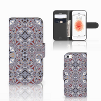 Apple iPhone 5 | 5s | SE Bookcase Flower Tiles - thumbnail