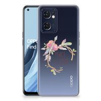 OPPO Reno 7 5G | Find X5 Lite Telefoonhoesje met Naam Boho Text