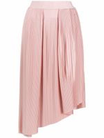 Givenchy jupe mi-longue plissée à design asymétrique - Rose